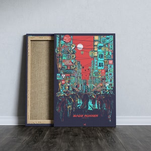 Blade Runner 2049 Poster, Sci-Fi Movie Wall Art, Dystopian Film Print, Orange Desert Scene Poster, Futuristic Decor