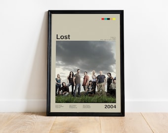 Lost Poster Print, Tv Show Poster Print, Lost Poster, Tv Series Posters, Tv Show Gift, Tv Show Wall Art, Lost Tv Series Poster Print