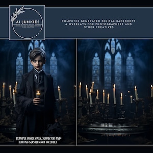 Wizard School Digital Photography Backdrop for Photo Manipulations, Magic Background, Image Compositions, Warlocks and Witches, Photoshop
