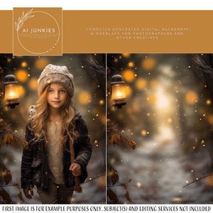 Fine Art Winter Path Digital Backdrop for Photo Manipulations, Snowy Background for Composite Photography, Photoshop Template
