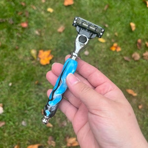 Hand Turned Acrylic Handle for Gillete Mach3 Razor (blades Not Included ...