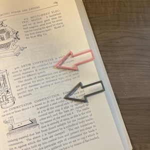 3 pack of 3d printed arrow book mark, plastic book mark, 3d printed, book mark, arrow, books, book, reading, organizer, back to school, read