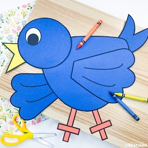 Bird Craft Patterns | Spring Bulletin Board | Spring Activities | Spring Craft Activity