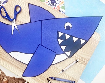 サメのクラフトパターン | 年末 | 海洋動物アクティビティ | 海洋生息地アクティビティ