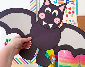 Bat Craft | Stellaluna | Halloween Activities | Halloween Bulletin Board | Bat Template | Pattern | Kids Craft | Crafts for Kids