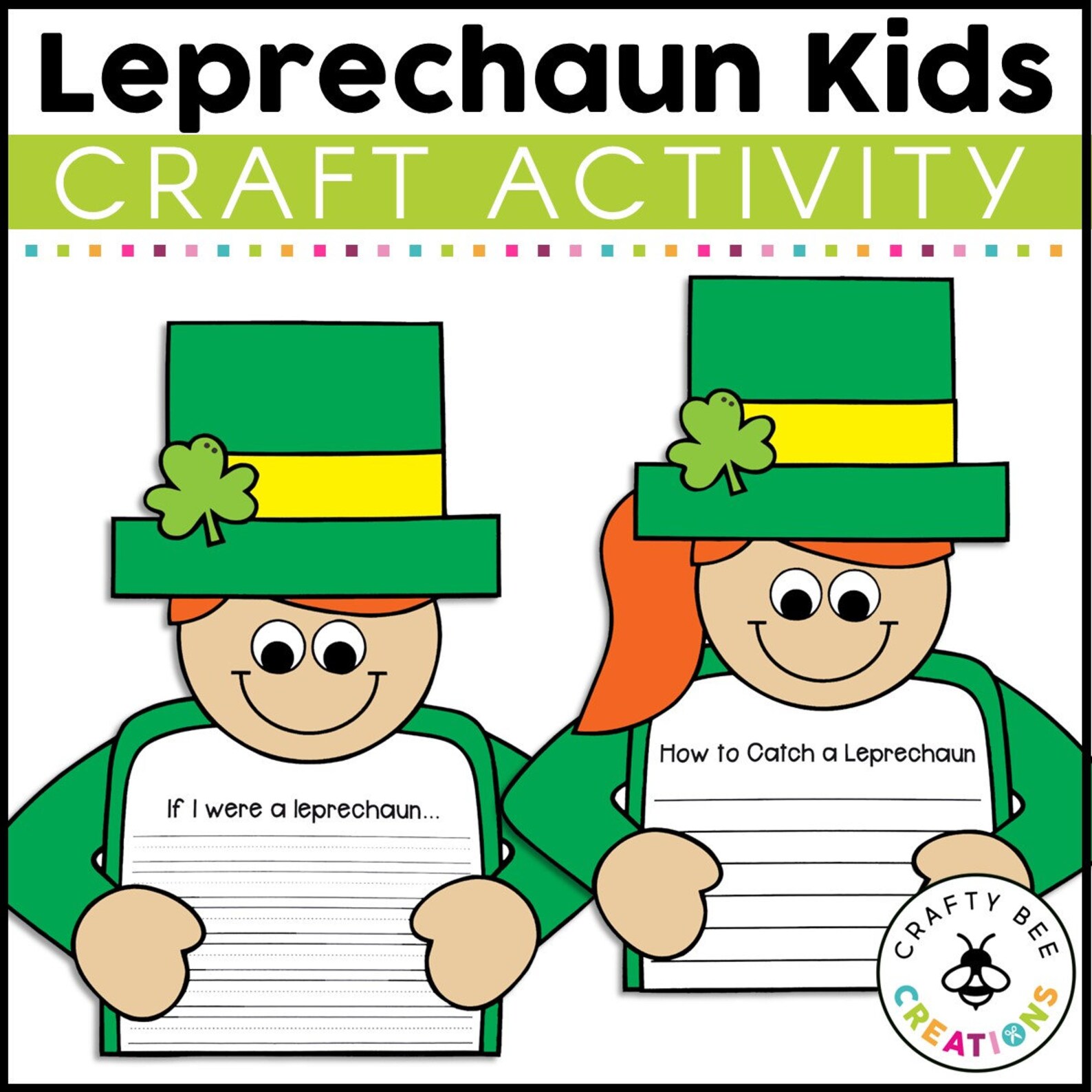 How to Catch a Leprechaun Craft Template | St Patricks Day Writing ...