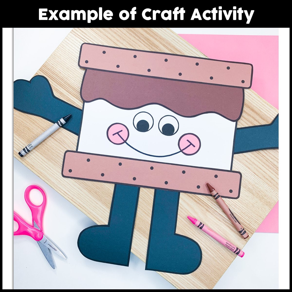 Camping Craft for Kids Smores Craft Smores Template Smore Pattern End Camping Craft for Kids Smores Craft Smores Template Smore Pattern End