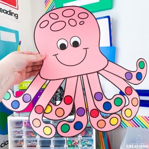 Octopus Craft Patterns | Ocean Animals Activity | Sea Life | Ocean Habitat Activities