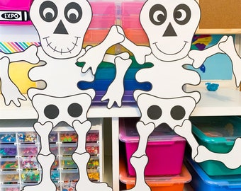 Skeleton Craft | Halloween Craft | Halloween Activities | Halloween Fun | Skeleton Template | Pattern | Craft for Kids | Kids Craft