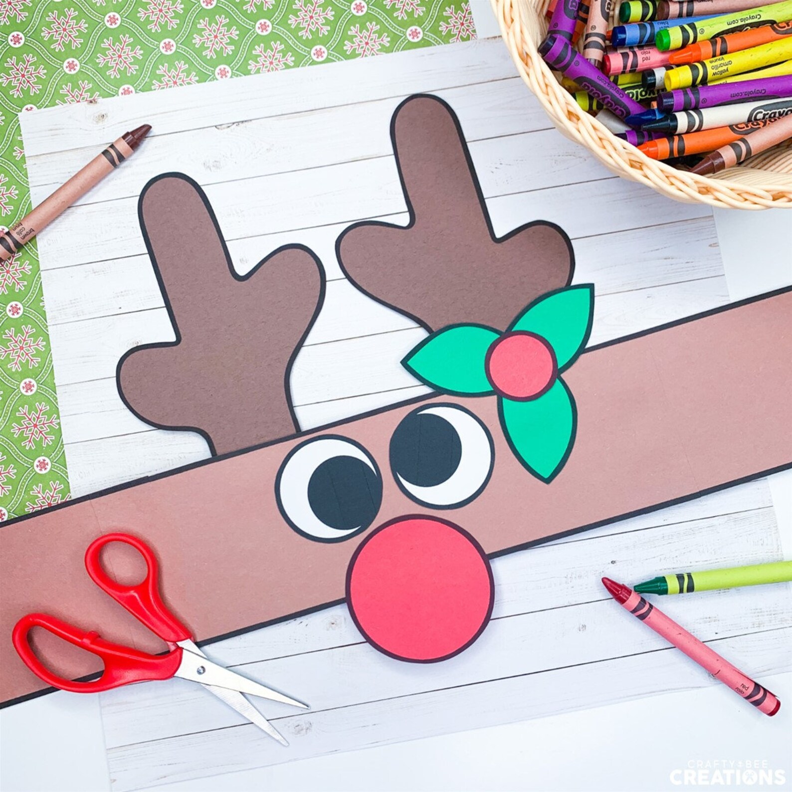 Reindeer Hat Craft for Kids | Christmas Hat Craft | Reindeer Hat ...