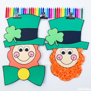 Leprechaun Craft for Kids | St. Patrick&#39;s Day Pattern | Kids Paper Leprechaun Template | Leprechaun Craft | How to Catch a Leprechaun Craft