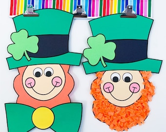 Leprechaun Craft for Kids | St. Patrick's Day Pattern | Kids Paper Leprechaun Template | Leprechaun Craft | How to Catch a Leprechaun Craft
