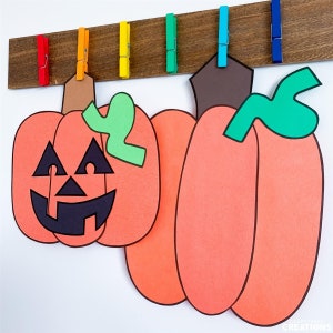 Fall Pumpkin Craft | Jack-O-Lantern Activity | Halloween Fun Activities | Pumpkin Template | Pattern | Kids Craft | Craft for Kids