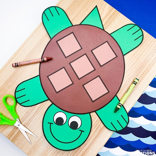 Sea Turtle Craft Patterns | Ocean Animals Activity | Sea Life | Ocean Habitat Activities