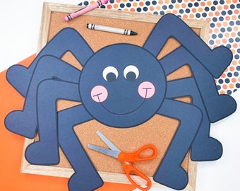 Spider Craft | Itsy Bitsy Spider Activity | Halloween | The Very Busy Spider | Spider Template | Pattern | Crafts for Kids | Kids Craft