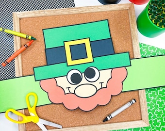 Leprechaun Hat Craft | St. Patrick's Day Activities | Leprechaun Template | Pattern | Template | Kids Craft | Craft for Kids
