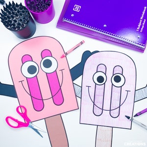 Ice Cream Craft | Summer Craft | Summer Activities | Beach Day Activities | Template | Pattern | Kids Craft | Craft for Kids