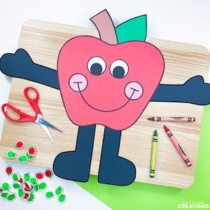Apple Craft | Apple Activities | Fall Activity | Back to School Bulletin Board | Apple Template | Pattern | Crafts for Kids | Kids Craft