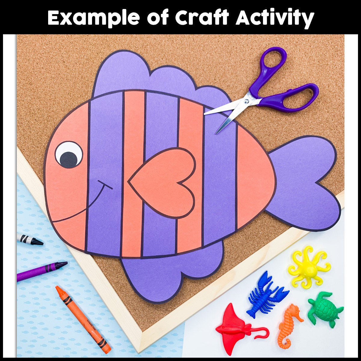 Fish Craft Patterns | Ocean Animals Activity | Sea Life | Ocean Habitat ...
