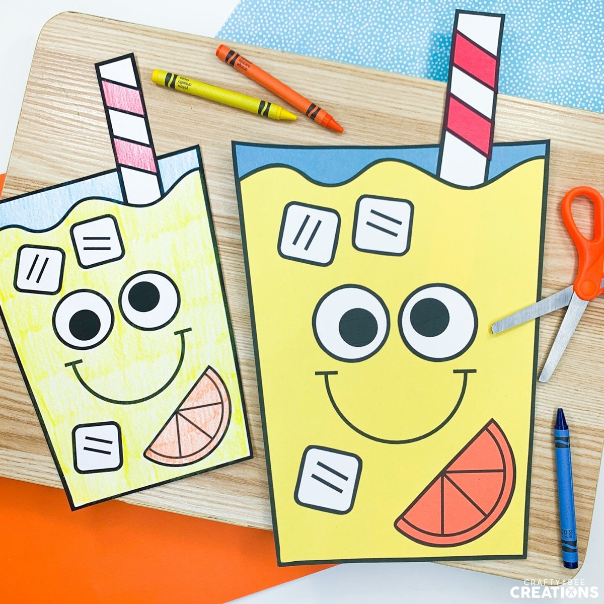 Lemonade Craft for Kids Template Pattern Summer Craft How to Lemonade Craft for Kids Template Pattern Summer Craft How to