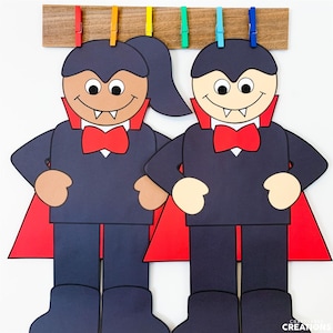 Vampire Craft | Halloween Craft | Halloween Activities | Halloween Fun | Vampire Template | Pattern | Crafts for Kids | Kids Craft