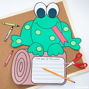 Frog Craft Patterns | Frog Life Cycle | Spring Activities | Spring Writing Activity