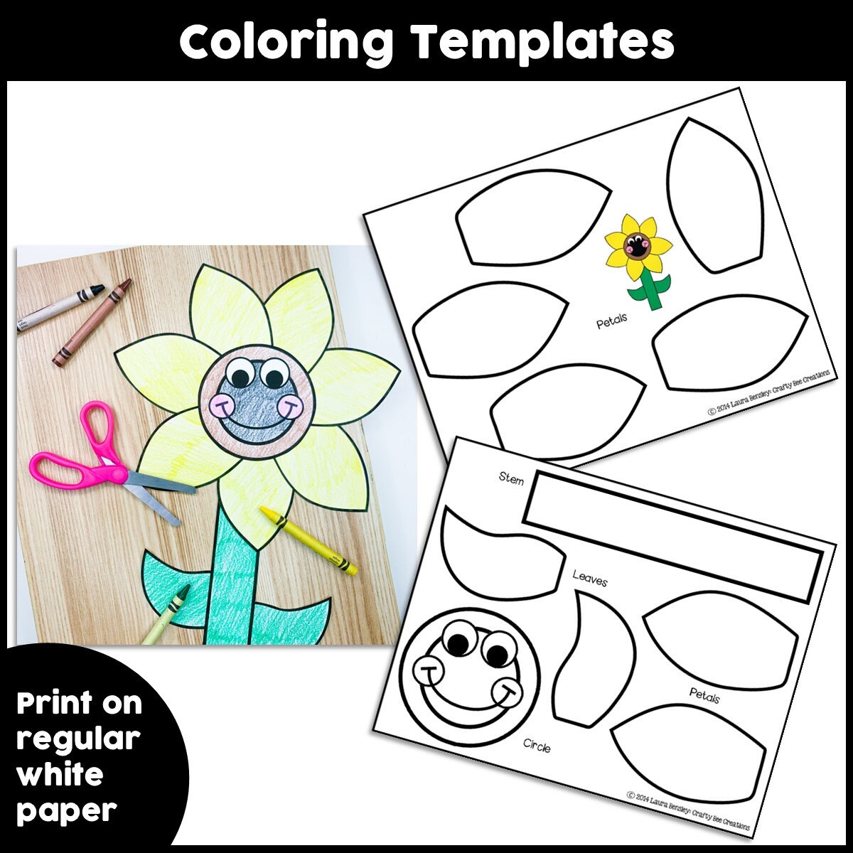 Sunflower Craft | Flower Crafts | Fall Activities | Fall Bulletin Board ...