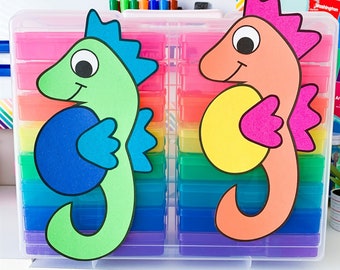 Seahorse Craft Patterns | Ocean Animals Activity | Sea Life | Ocean Habitat Activities