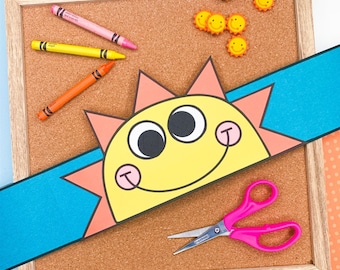 Sun Hat Craft for Kids Summer Craft Activity Spring Activities