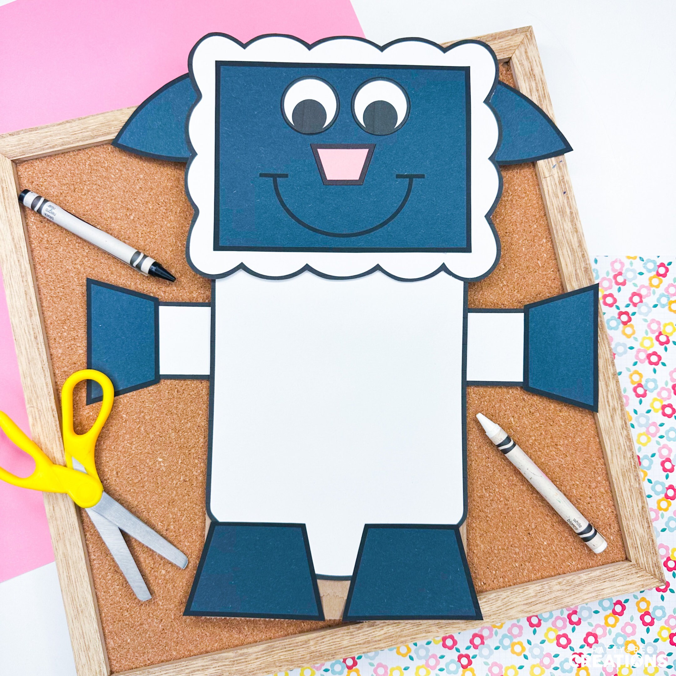 Lamb Craft Template Farm Animal Activities Easter Spring Paper Bag Lamb Craft Template Farm Animal Activities Easter Spring Paper Bag