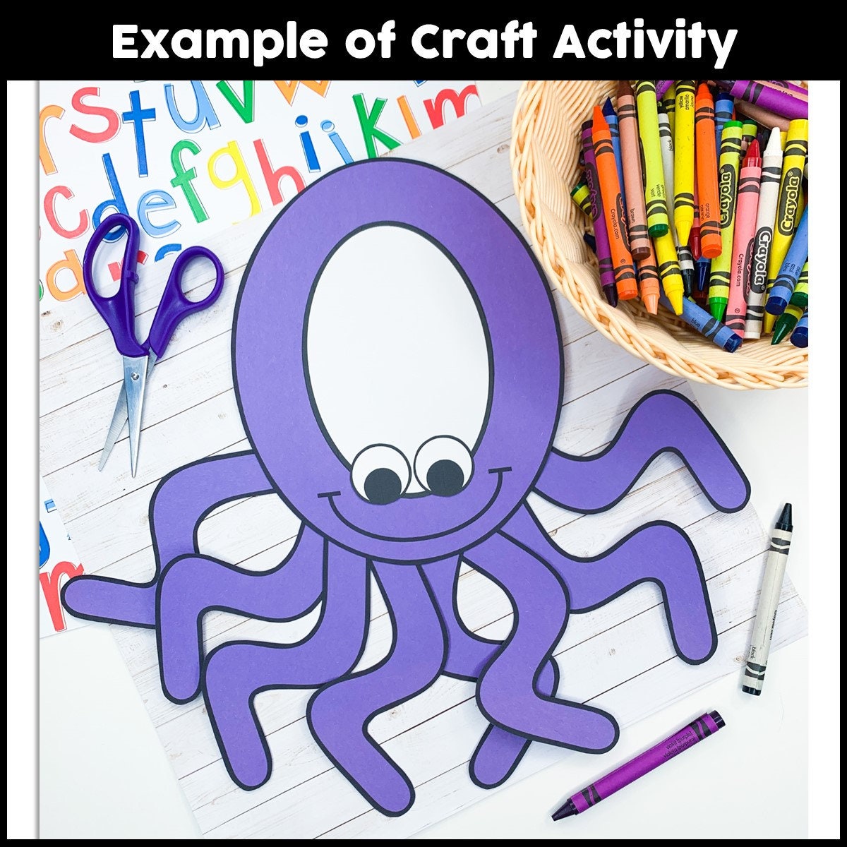 Letter O Craft Patterns | Octopus Craft | Alphabet Crafts | Uppercase ...
