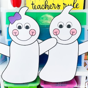 Ghost Craft | Halloween Craft | Halloween Activities | Halloween Fun | Ghost Template | Pattern | Craft for Kids | Kids Craft