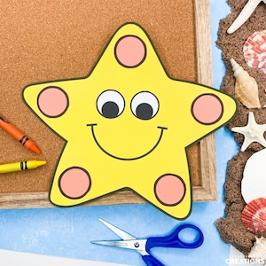 Starfish Craft Patterns | Ocean Animals Activity | Sea Life | Ocean Habitat Activities