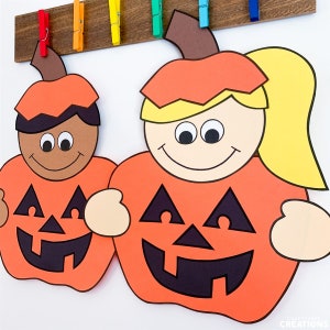 Pumpkin Craft | Jack-O-Lantern Craft | Fall Activity | Halloween Fun Activities | Pumpkin Template | Pattern | Kids Craft | Crafts for Kids