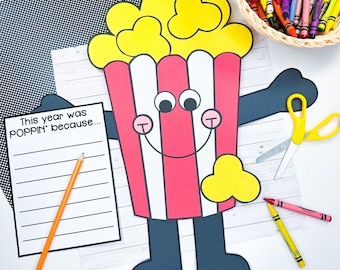End of the Year Ice Cream Cone Craft Template | Bulletin Board ...