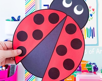 Ladybug Craft Patterns | Spring Craft Activity | Ladybug Life Cycle | The Grouchy Ladybug