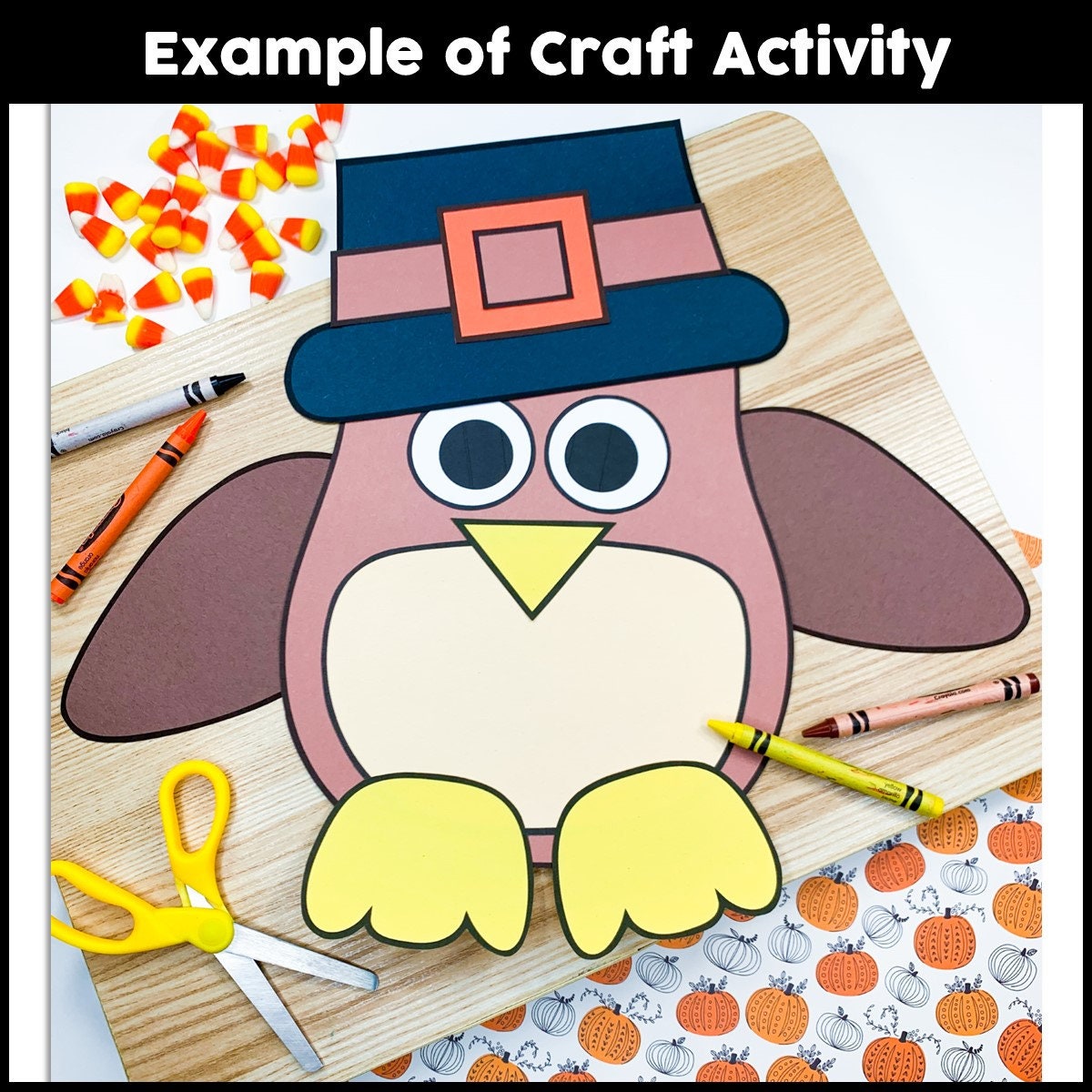 Manualidades De Buhos Para Imprimir Manualidades De Otoño Kit Manualidades  Otoño Para Niños - Corona De Madera Decoración Otoño Casa Manualidades Con Búhos  Para Niños, image size:1200x1200