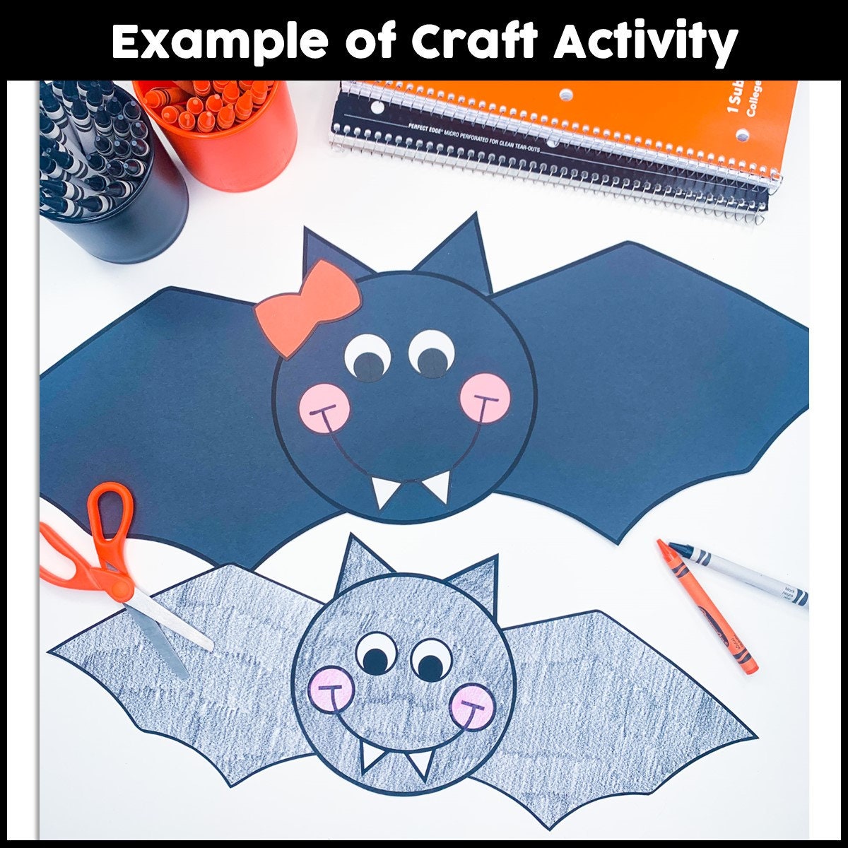 ののの⭐︎ Buy Bat Craft | Halloween Activities | Halloween Bulletin