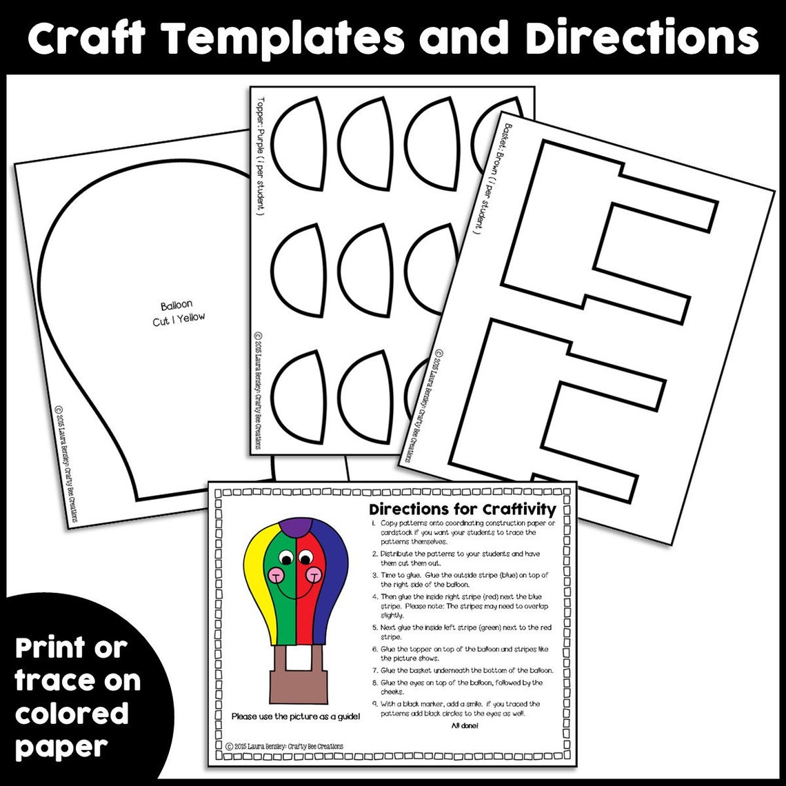 Hot Air Balloon Craft for Kids | Transportation Crafts | Transportation ...