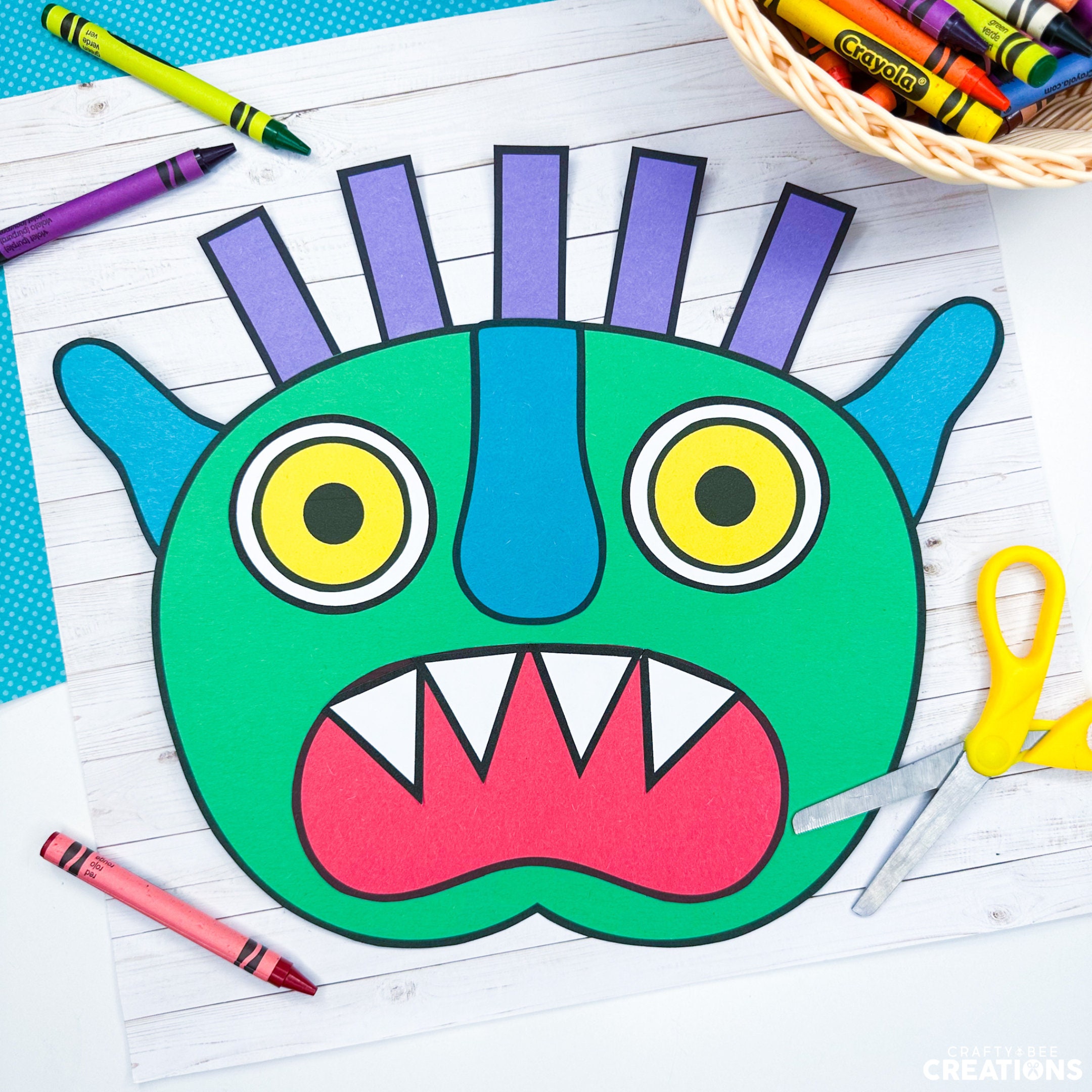 Go Away Big Green Monster Craft | Halloween Bulletin Board