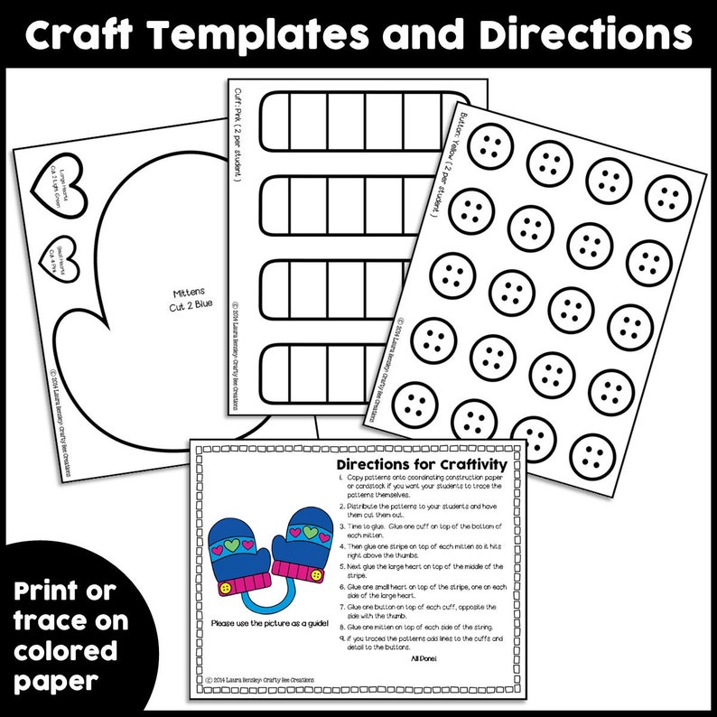 Mittens Craft the Mitten Craft Mitten Template the Mitten Activities ...