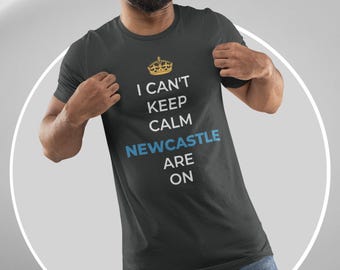 Camiseta para fanáticos de Newcastle, ropa de partidario de Newcastle 100% algodón premium, top de jersey unisex divertido, regalos de camiseta para fanáticos de Utd, kit para él o para ella presente