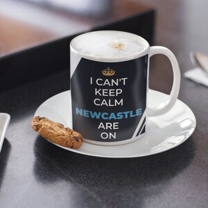 Taza de fanático de Newcastle, taza de café de cerámica de 11 oz, regalo divertido para el día del padre para él o ella, ideas de regalos de cumpleaños para novio o novia imagen 2