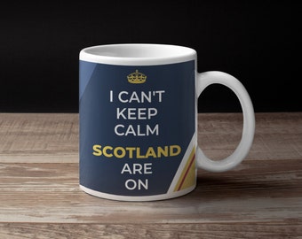 Scotland Football Mug, Cricket or Rugby 11 Oz Coffee Cup, Funny Father's Day Gift for Him or Her, Birthday Present Ideas for Boyfriend