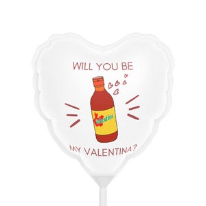 Will you be my Valentina heart-shaped balloon, 6"; Valentines Day; Hispanic; Latino; Romance; Romantic; Mexican