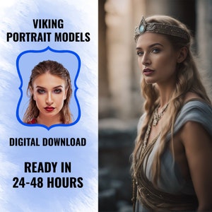 Custom Viking Portrait I Personalized AI Art Portraits I Custom Portrait I Historical Portrait I Custom Queen Portrait I Digital Download
