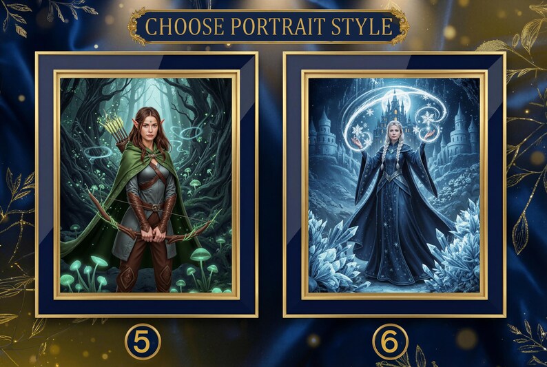 Custom Elf Portrait, Fantasy Character Art (digital Download) - Etsy
