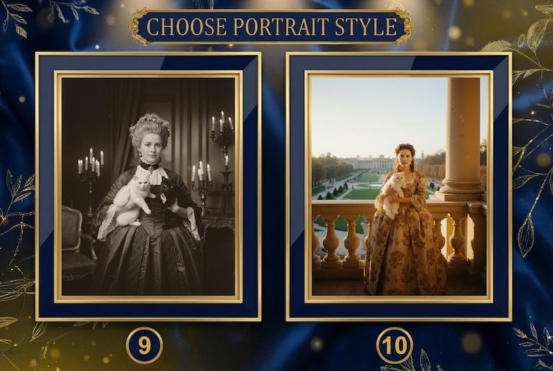 Custom Cat Lady Portrait – Personalized Historical Woman With Cat Art ...