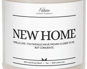 New Home | House warming | Funny Gift | Scented Soy Candle, 9oz