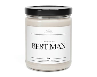 Best Man | Wedding | Scented Soy Candle, 9oz